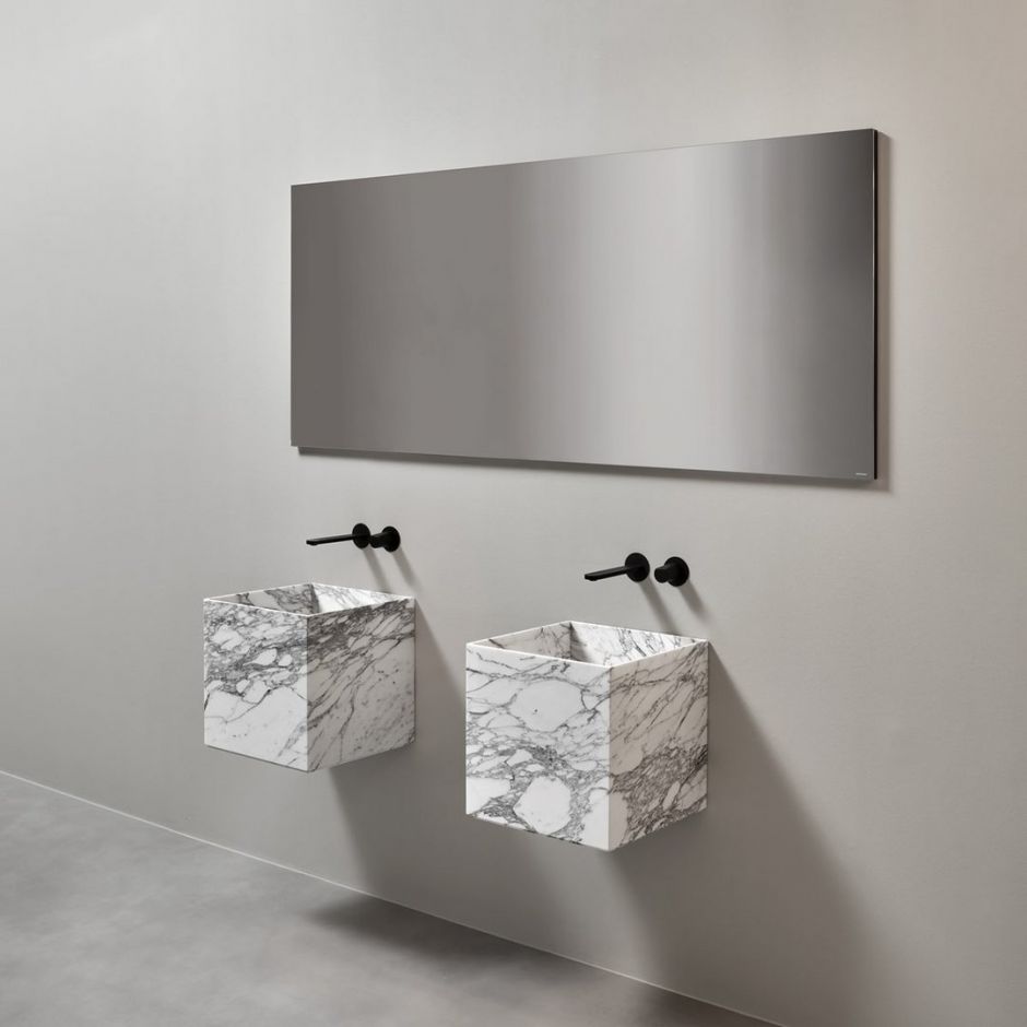 Раковина квадратная подвесная Antonio Lupi Lavabi NABTP40 40х40см ФОТО