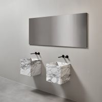 Раковина квадратная подвесная Antonio Lupi Lavabi NABTP40 40х40см схема 2