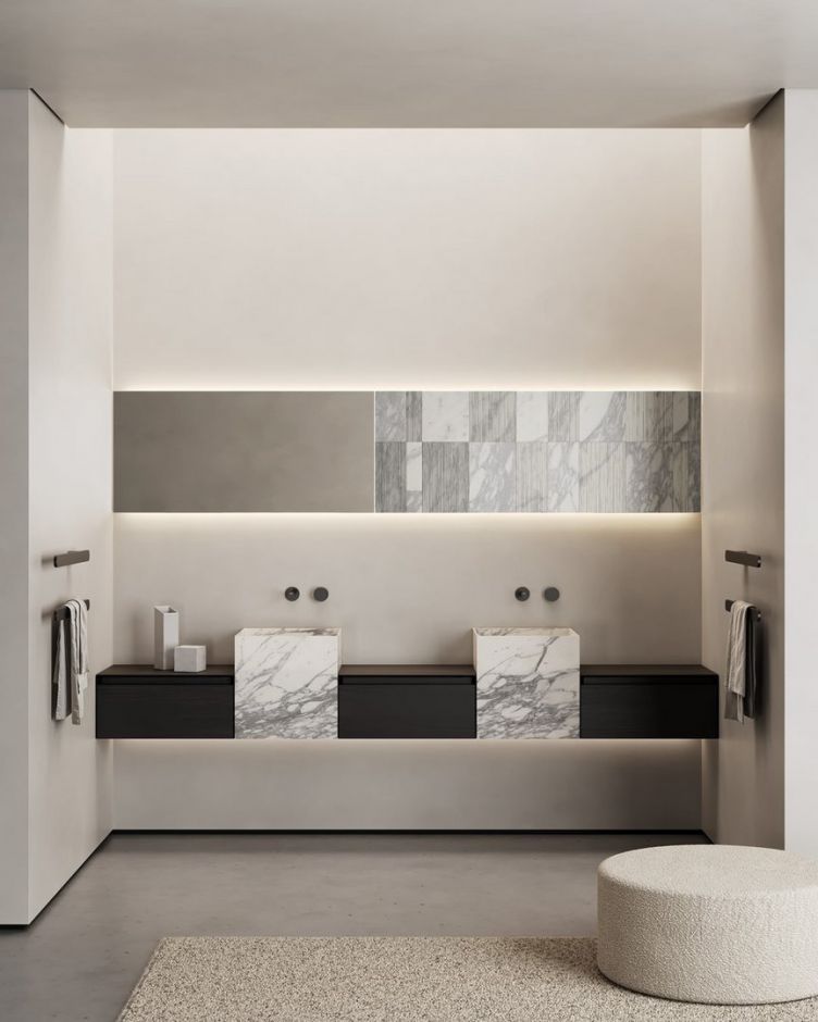 Раковина квадратная подвесная Antonio Lupi Lavabi NABTP40 40х40см ФОТО