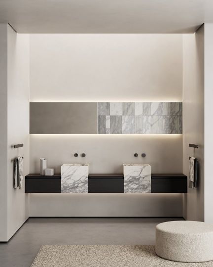 Раковина квадратная подвесная Antonio Lupi Lavabi NABTP40 40х40см схема 6