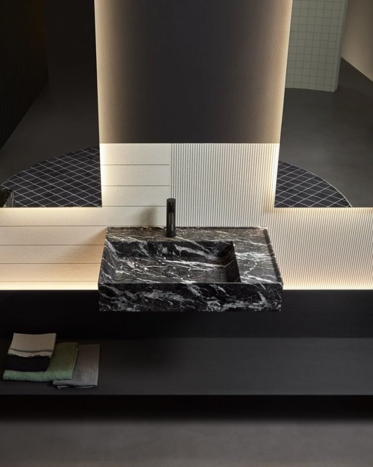 Раковина подвесная из мрамора Antonio Lupi Lavabi GRAFFIO 54/72х47 ФОТО