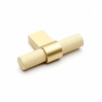 Мебельная ручка-кноб System SY8774. Длина 60 мм матовое золото