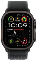 Apple Watch Ultra 2 2024 Black Titanium Case, Black Trail Loop S/M (49mm, GPS + Cellular)
