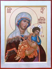 Икона Старорусская Божия Матерь (рукописная)
