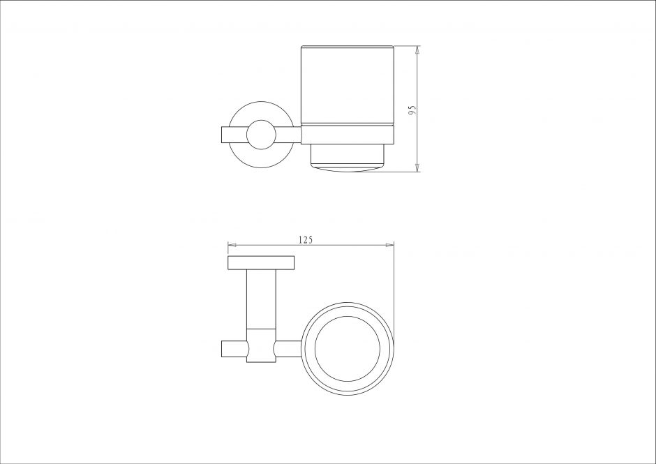 Стакан настенный NEMO NM-01021 ФОТО