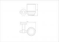 Стакан настенный NEMO NM-01021 схема 4