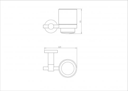 Стакан настенный NEMO NM-01021 схема 4