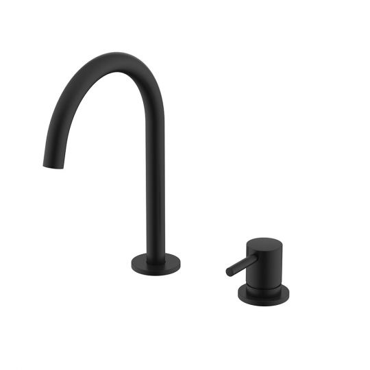 Смеситель для раковины NEMO Round NM-2318 высокий излив с донным клапаном схема 2