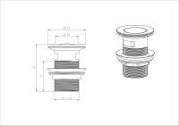 Смеситель для раковины NEMO Round NM-2351 напольный схема 8