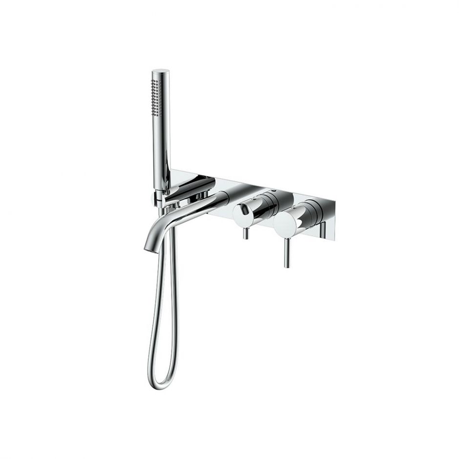 Смеситель встраиваемый для ванны NEMO Round NM-2353 настенный ФОТО