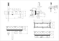 Смеситель встраиваемый для ванны NEMO Round NM-2353 настенный схема 7 Смеситель встраиваемый для ванны NEMO Round NM-2353 настенный схема 7