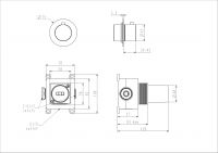 Запорный вентиль NEMO Round NM-2361 схема 7