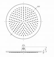 Верхний душ NEMO NM-8023 300 мм латунь схема 7
