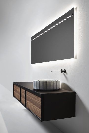 Раковина круглая из камня Antonio Lupi Lavabi FONTE диаметр 45 см схема 2