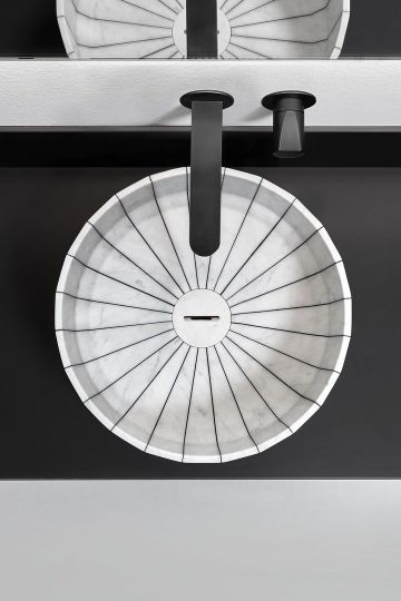 Раковина круглая из камня Antonio Lupi Lavabi FONTE диаметр 45 см схема 4