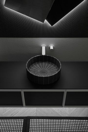 Раковина круглая из камня Antonio Lupi Lavabi FONTE диаметр 45 см схема 10