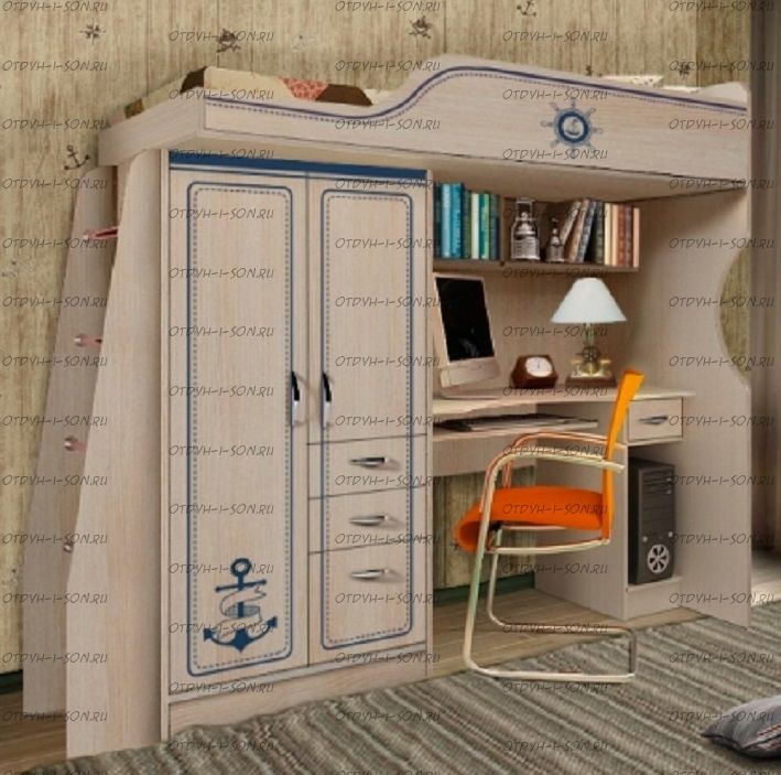 Кровать-чердак Капитан КП-4