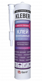 Клей KLEBER Монтажный Прозрачный Де-Багет 300мл
