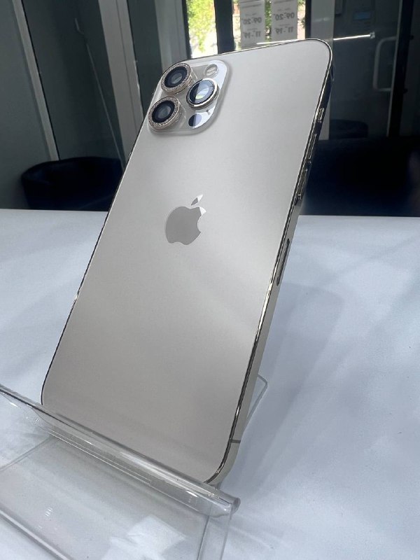Apple iPhone корпус 12 Pro Max сборе со шлейфами, стеклом камеры оригинал с разбора (снятый) мелкие потертости золотой