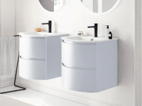 Тумба с раковиной Berloni Bagno Way Round 60 см подвесная, ceramica lucido, WAR0001 схема 1