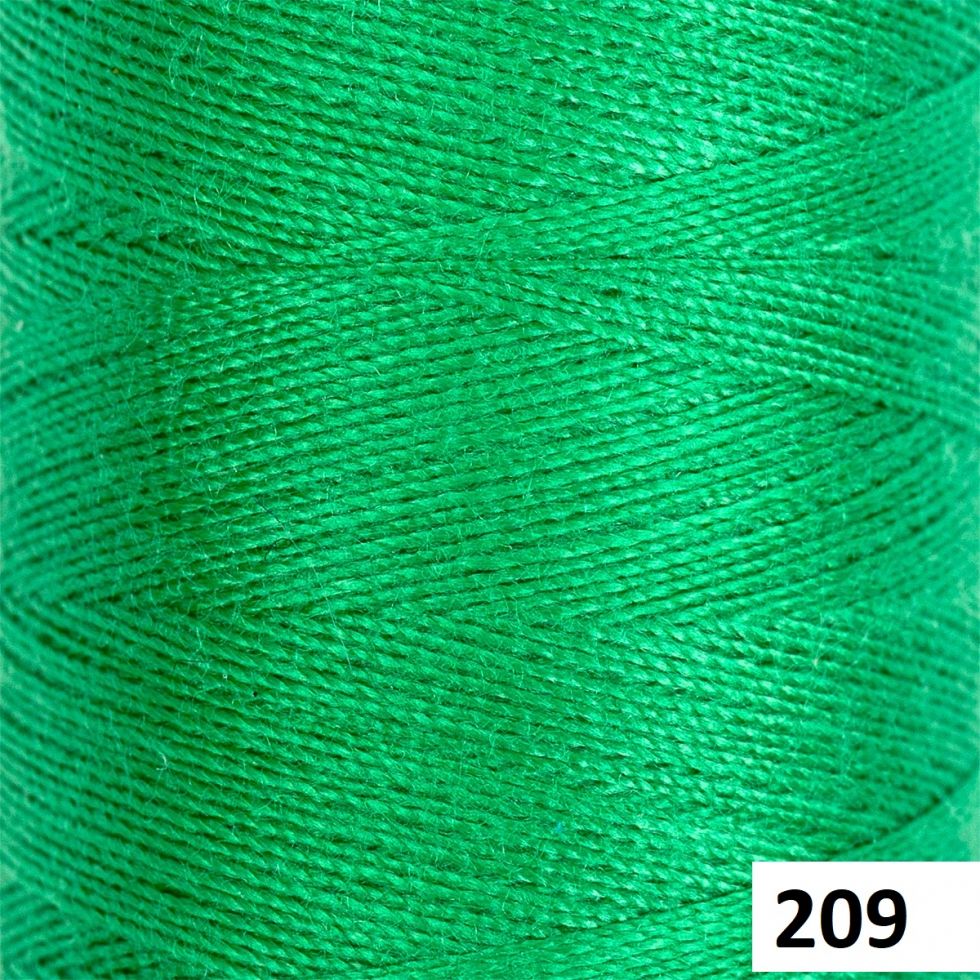 Нитки GAMMA бытовые швейные 40/2 365 м. Зеленые оттенки (G.40/2.Зеленый)