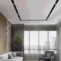Скрытый карниз Gips-SK52 в интерьере общим планом