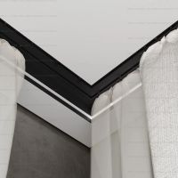 Скрытый карниз Gips-SK52 в интерьере ракурс снизу
