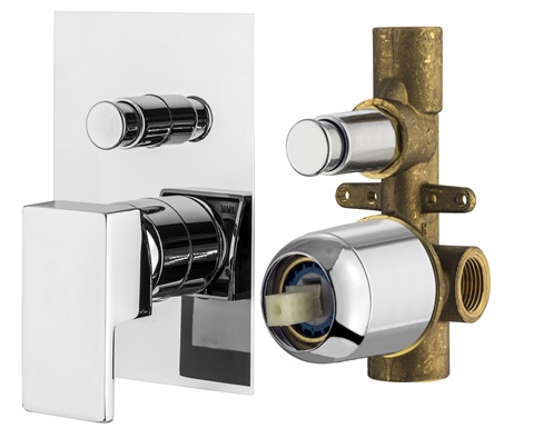 Комплект встраиваемого смесителя Plumberia Selection TAG KITTG1001 для душа с внутренней частью 2 выхода