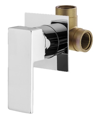 Изображение Комплект встраиваемого смесителя Plumberia Selection TAG KITTG1135 для душа 1 выход накладка 70X70 мм внутренняя часть INT1135 в комплекте