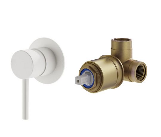 Комплект встраиваемого смесителя Plumberia Selection IXO KITXO1135 для душа 1 выход накладка d.70 мм внутренняя часть INT1135 в комплекте схема 8