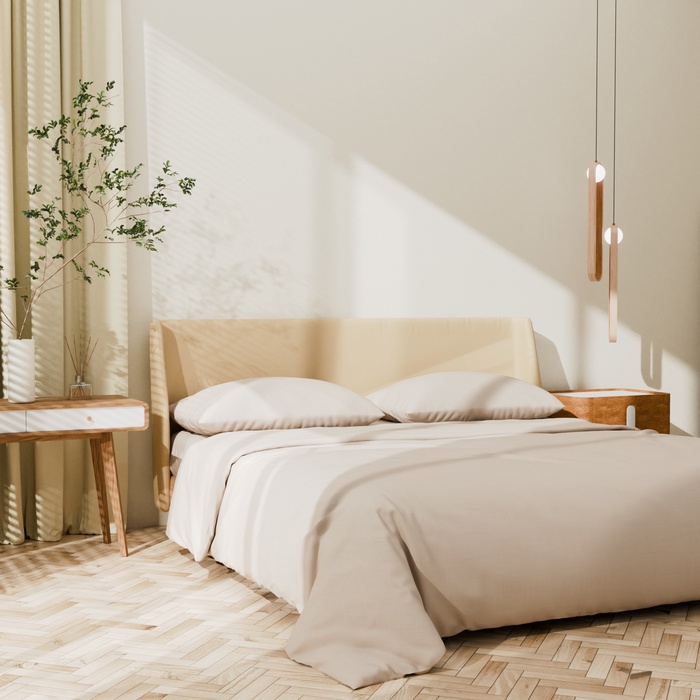 Постельное бельё LoveLife евро Ivory 200х217см, 225х240см, 50х70см-2шт, 100%хлопок, сатин, 125г/м²