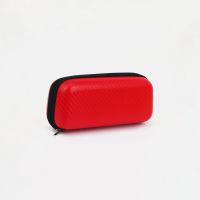 Футляр для очков на молнии, длина 16 см, цвет красный