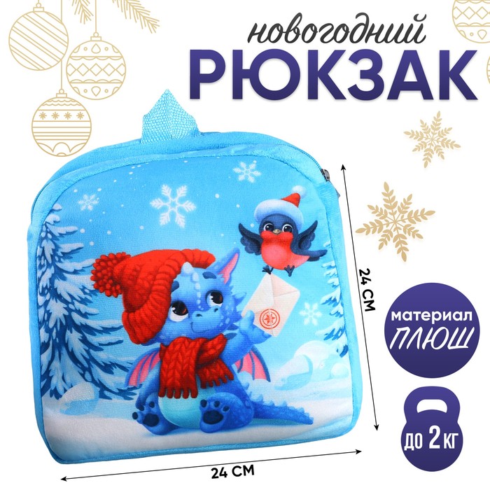 Рюкзак детский «Почта от дракона», р. 24 ? 24 см