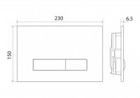 Кнопка смыва BelBagno GENOVA цвет-белый BB018-GV-BIANCO схема 2