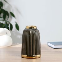 Ваза «Агнес», 5.5?11?17 см, керамика, серая