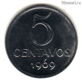Бразилия 5 сентаво 1969