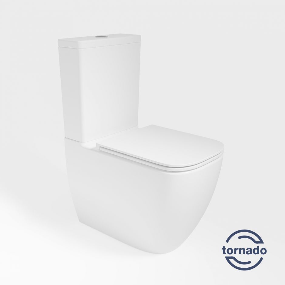 Изображение Унитаз-компакт Vincea Bien VT2-51T Tornado,  цвет белый, ультратонкое сиденье soft-close