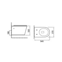 Унитаз подвесной Vincea Bordo VT1-16 безободковый, ультратонкое soft-close сиденье схема 2