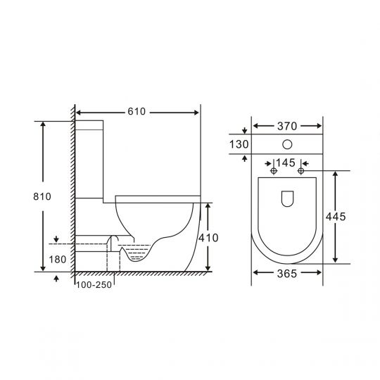 Унитаз-компакт Vincea Evo VT2-34, механизм слива Geberit, ультратонкое сиденье soft close схема 2