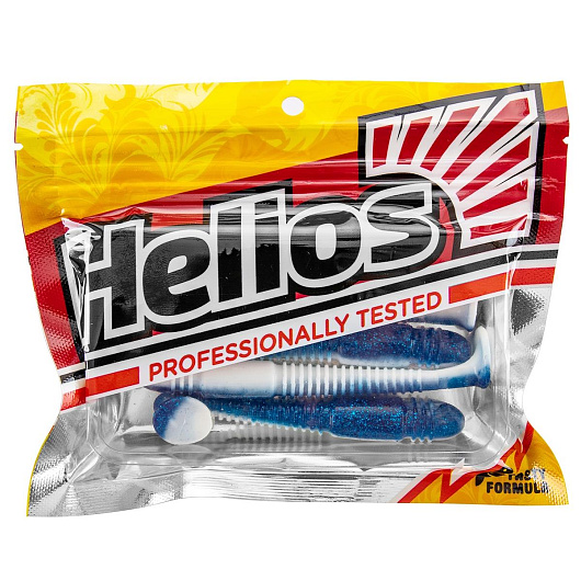 Виброхвост Helios "Minoga" Blue Sparkles & White