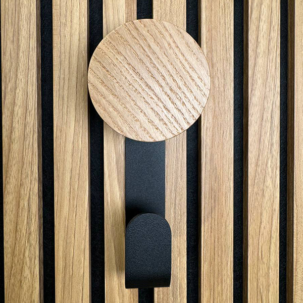 Wood App ARTDECO | Вешалка c крючком вертикальная дуб натуральный