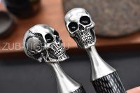 Нож тычковый Scull damascus