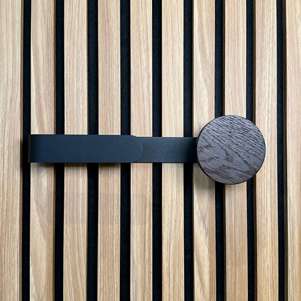 Wood App ARTDECO | Вешалка c крючком горизонтальная Темный Орех