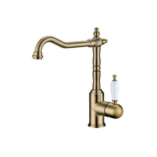 Однорычажный смеситель на горизонтальную поверхность для кухонной мойки Boheme Kitchen 101 схема 4