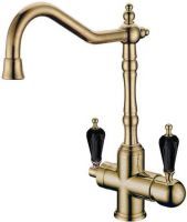 Однорычажный смеситель на горизонтальную поверхность для кухонной мойки Boheme Kitchen 111 схема 5