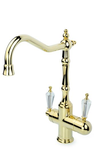 Однорычажный смеситель на горизонтальную поверхность для кухонной мойки Boheme Kitchen112 схема 5