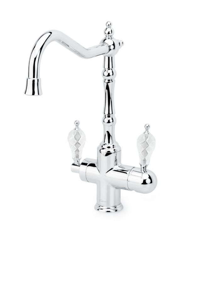 Однорычажный смеситель на горизонтальную поверхность для кухонной мойки Boheme Kitchen 113 ФОТО