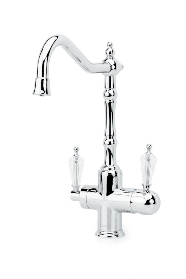 Однорычажный смеситель на горизонтальную поверхность для кухонной мойки Boheme Kitchen 113 ФОТО