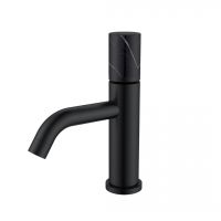 Черный смеситель для раковины Boheme Stick 121 схема 1