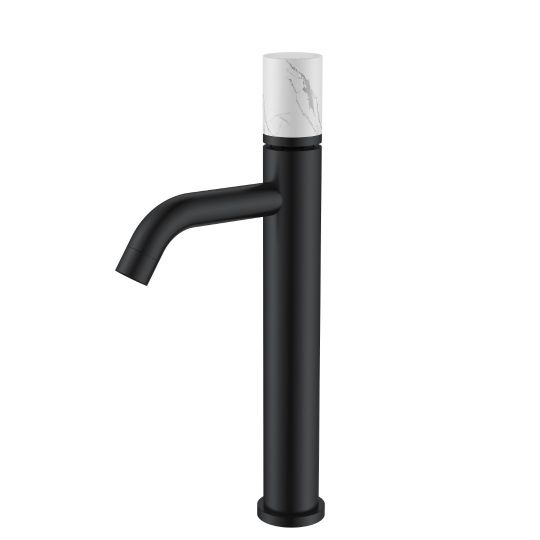 Черный смеситель для раковины Boheme Stick 122 схема 2